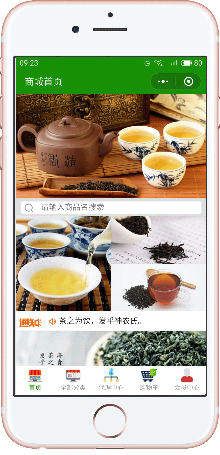 济南海青茶案例展示小程序公众号网站开发案例